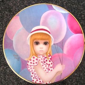 Margaret Keane Plate The Ballin Girl 1976 Vintage